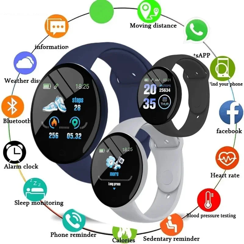 Smartwatch Circular Color Screen Multiple Sports Modes Call Information Reminder Photo Taking Music Smart Bracelet