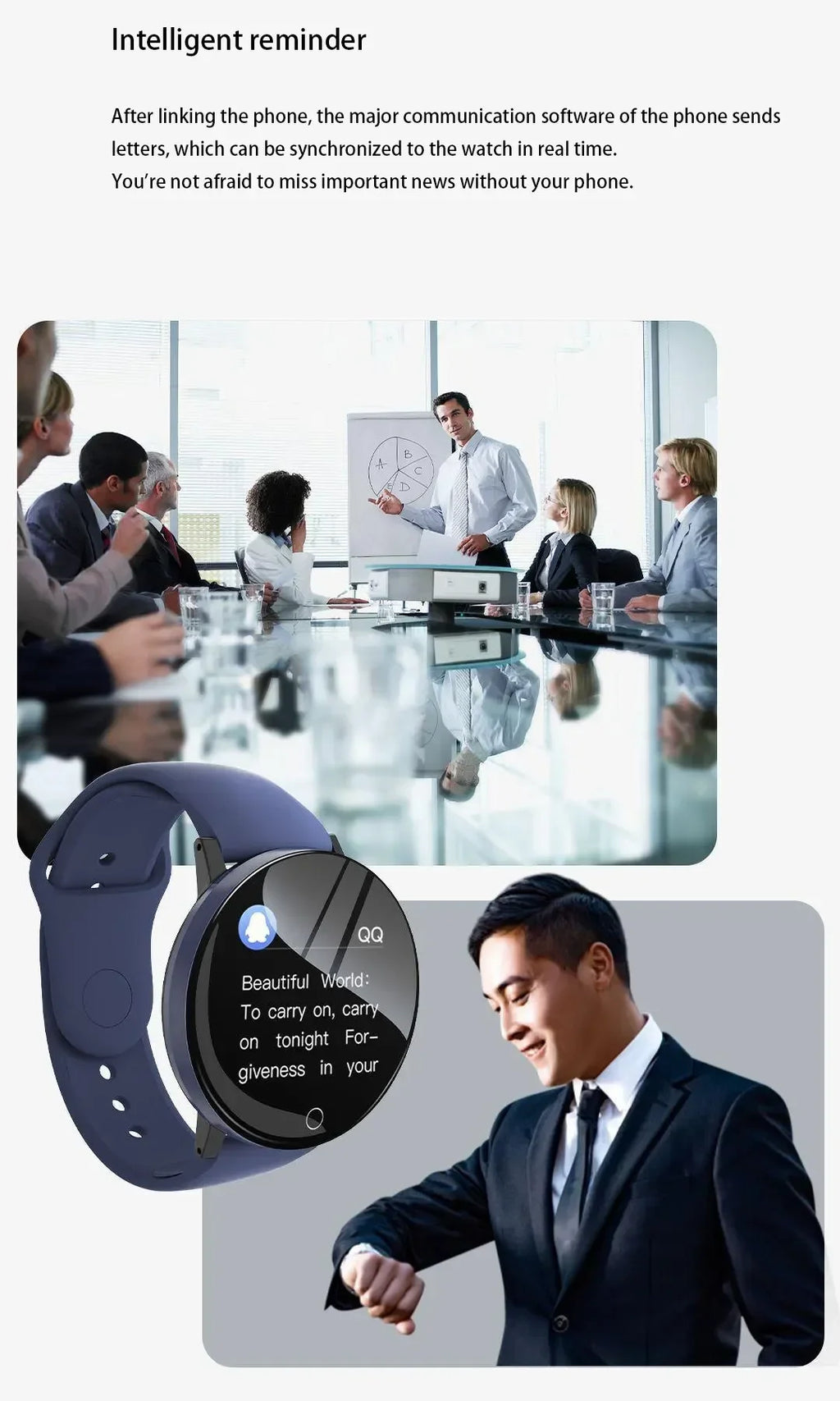 Smartwatch Circular Color Screen Multiple Sports Modes Call Information Reminder Photo Taking Music Smart Bracelet