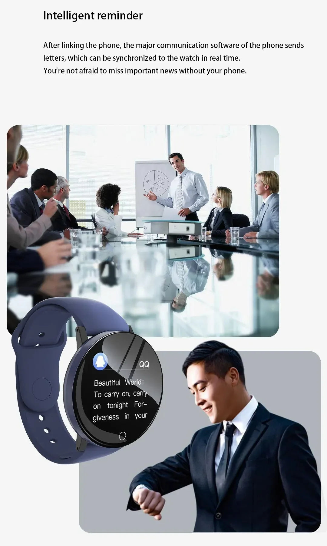 Smartwatch Circular Color Screen Multiple Sports Modes Call Information Reminder Photo Taking Music Smart Bracelet