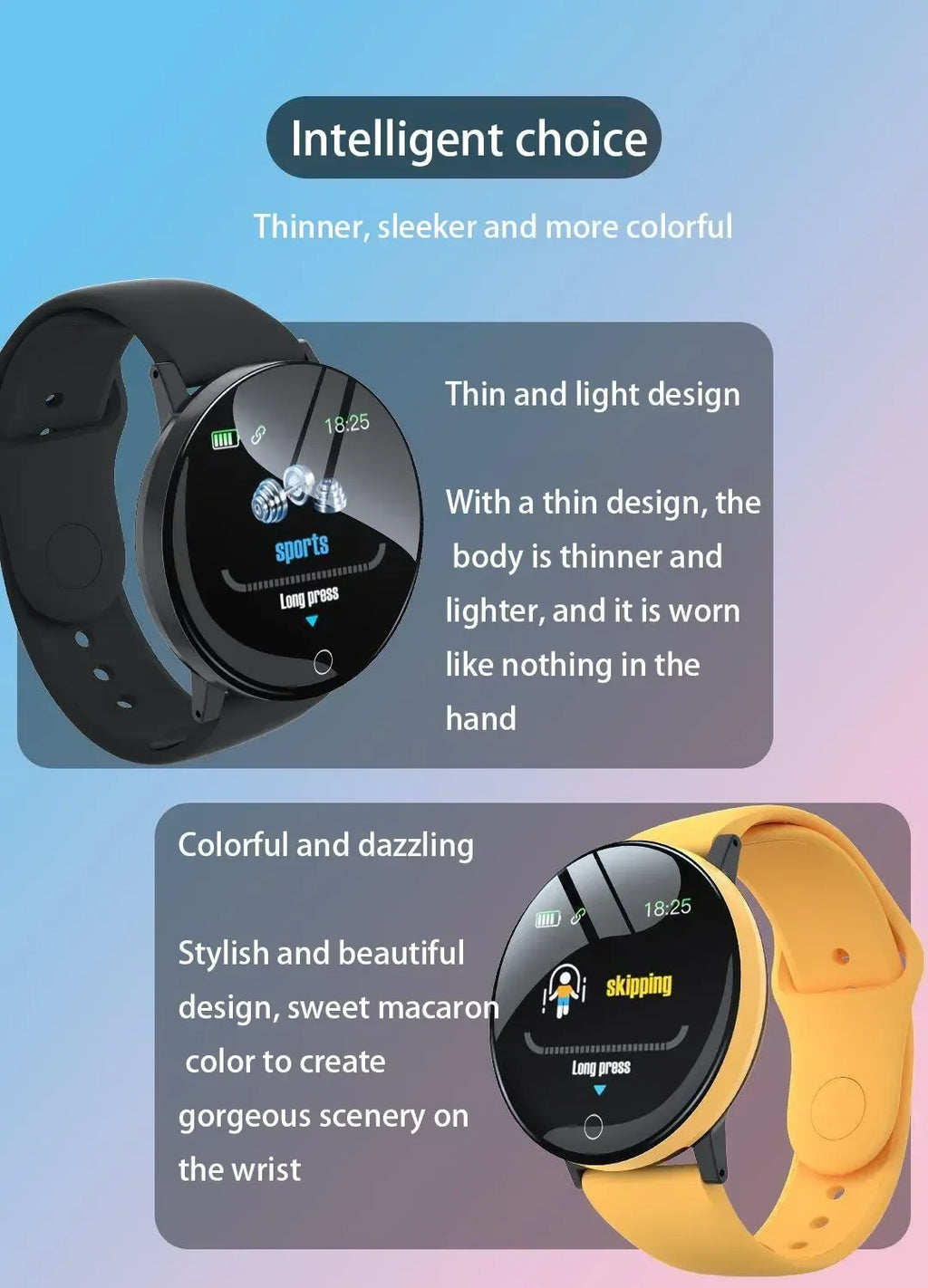 Smartwatch Circular Color Screen Multiple Sports Modes Call Information Reminder Photo Taking Music Smart Bracelet
