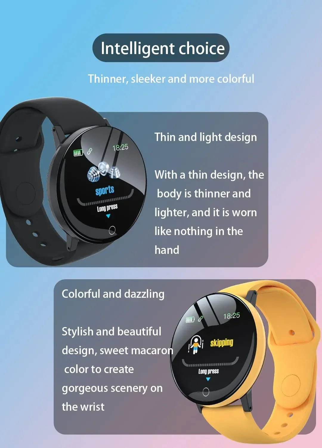 Smartwatch Circular Color Screen Multiple Sports Modes Call Information Reminder Photo Taking Music Smart Bracelet