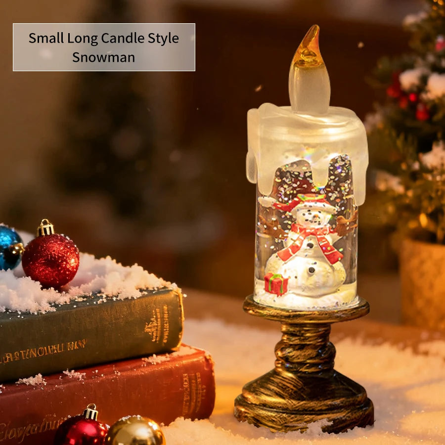 Christmas Decoration Candle Light Creative LED Candle Light Christmas Gift Scene Decoration Creative Gift for Family and Friends