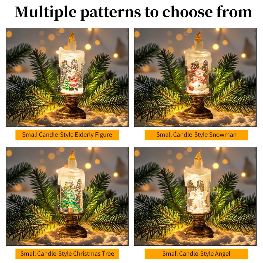 Christmas Decoration Candle Light Creative LED Candle Light Christmas Gift Scene Decoration Creative Gift for Family and Friends