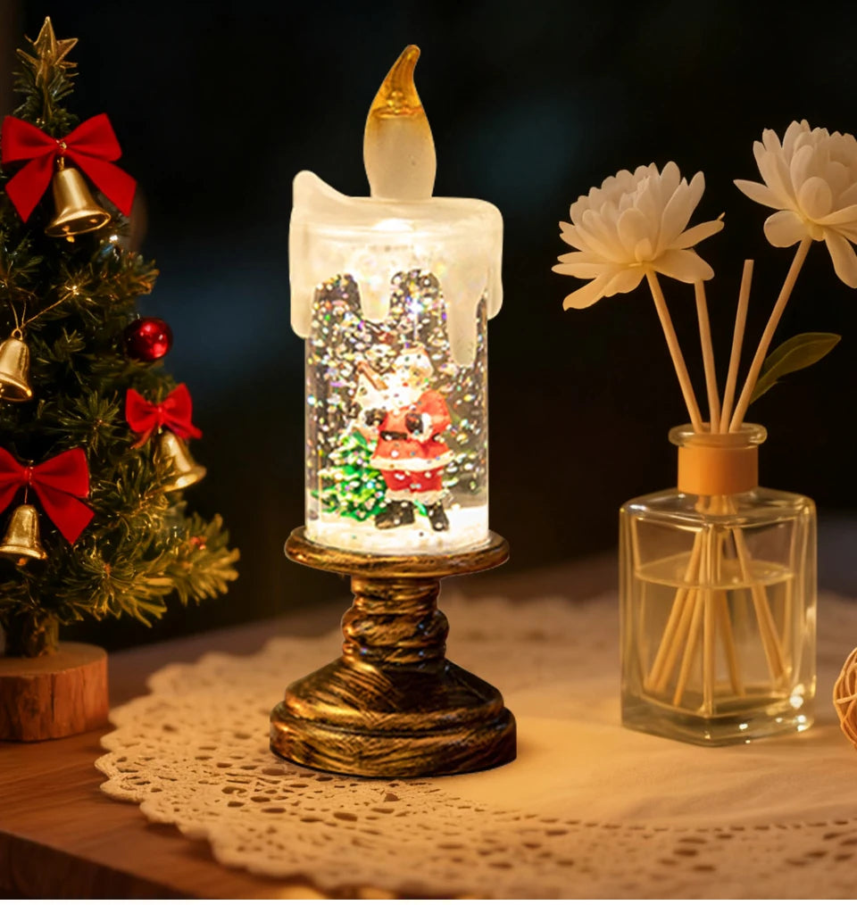 Christmas Decoration Candle Light Creative LED Candle Light Christmas Gift Scene Decoration Creative Gift for Family and Friends