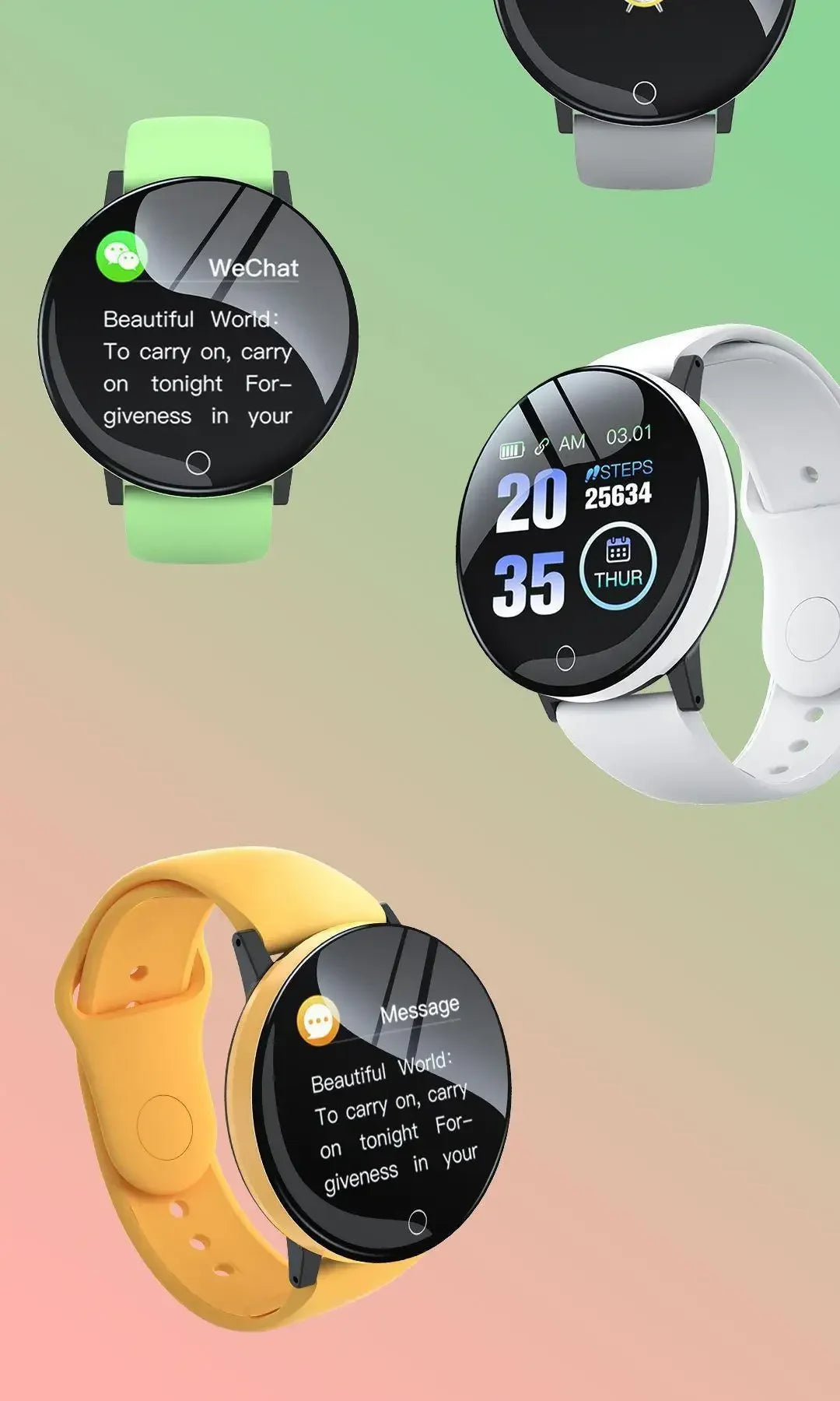 Smartwatch Circular Color Screen Multiple Sports Modes Call Information Reminder Photo Taking Music Smart Bracelet