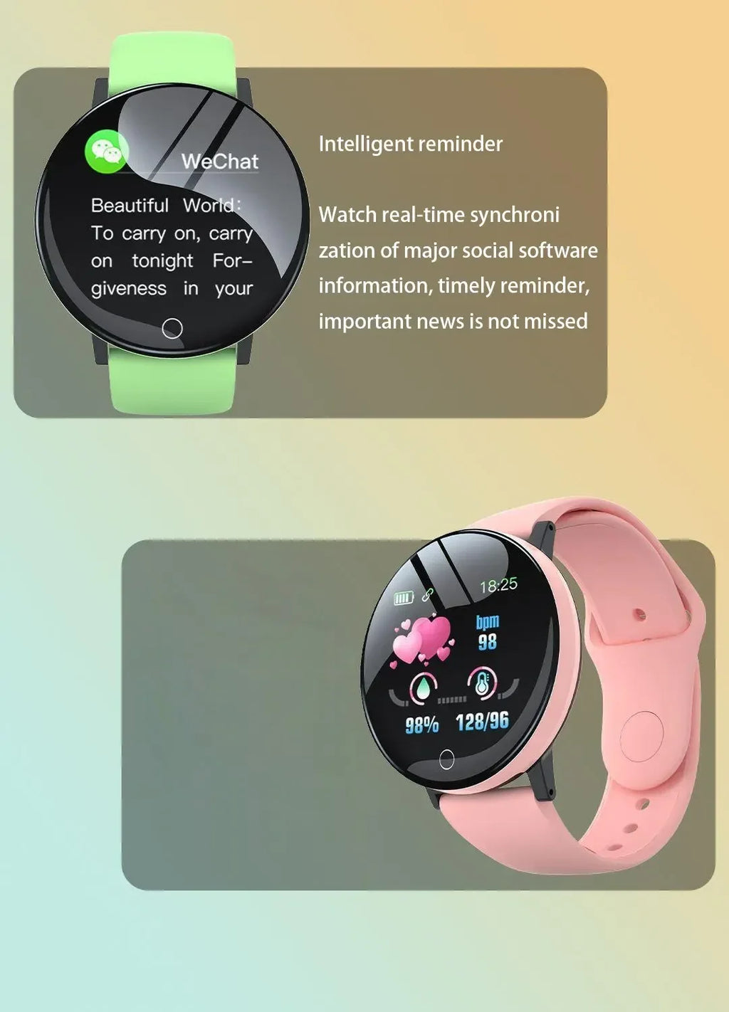 Smartwatch Circular Color Screen Multiple Sports Modes Call Information Reminder Photo Taking Music Smart Bracelet