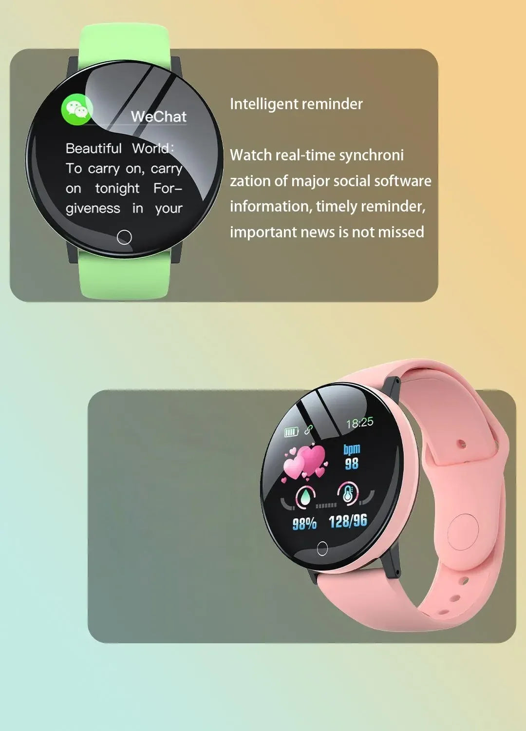 Smartwatch Circular Color Screen Multiple Sports Modes Call Information Reminder Photo Taking Music Smart Bracelet