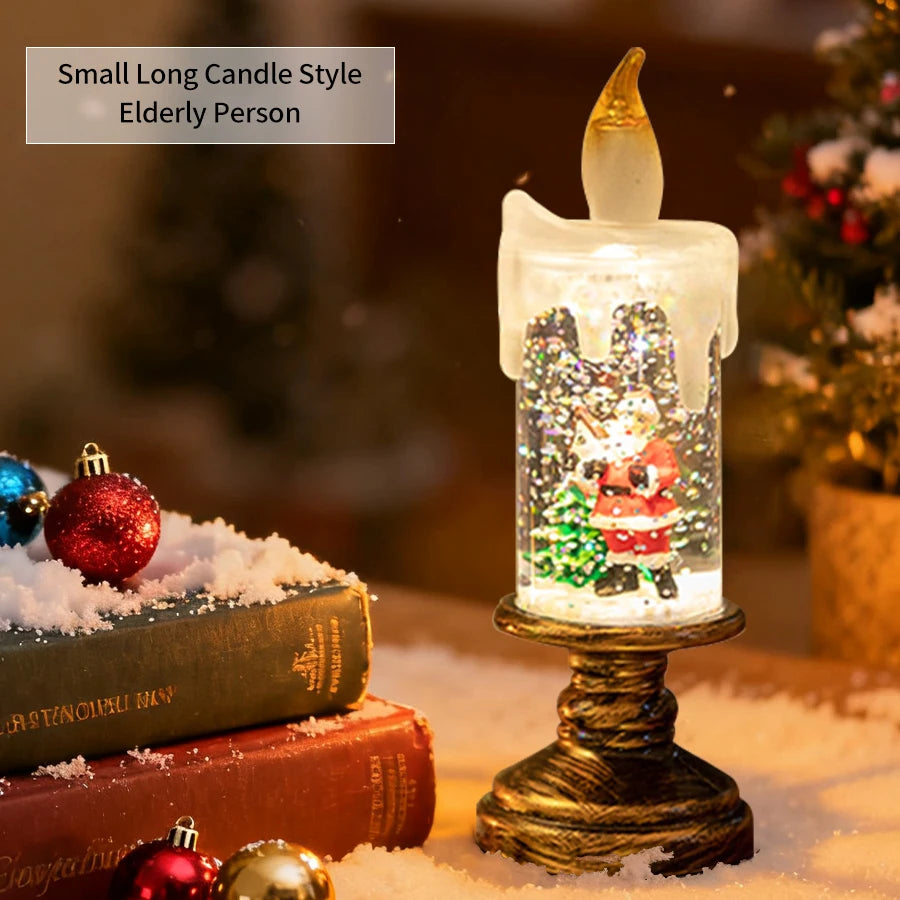 Christmas Decoration Candle Light Creative LED Candle Light Christmas Gift Scene Decoration Creative Gift for Family and Friends